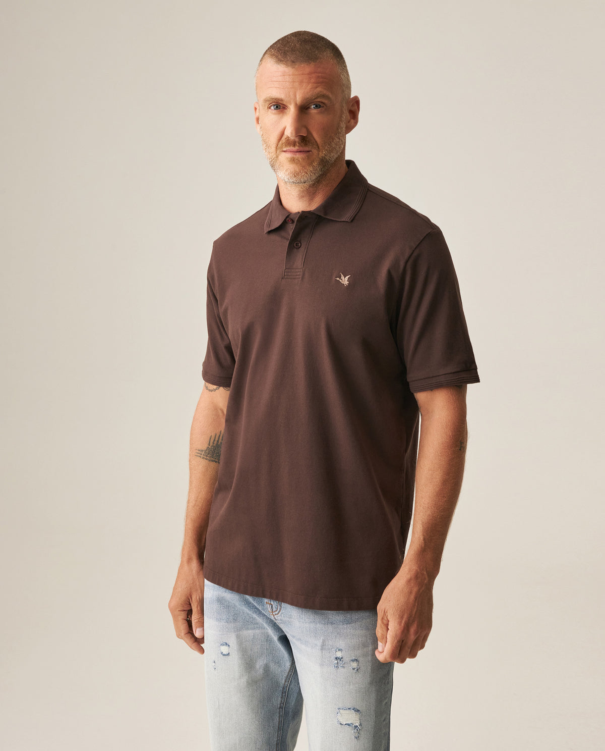 Men´s Regular Fit Polo - Brown 63_609H027_CAF190915_3