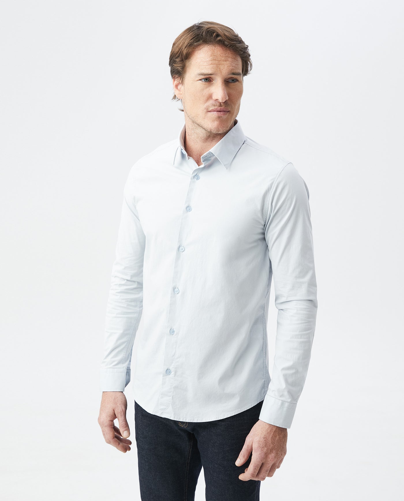 Men´s Slim Fit Shirt - Blue 63_6108002_AZU144112_3