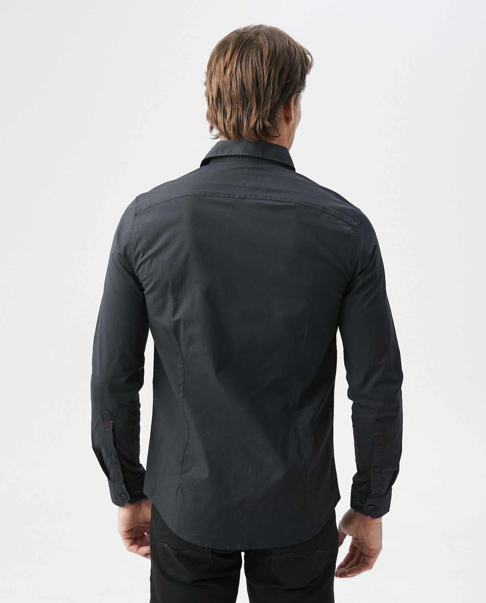 Men's Slim Fit Shirt - Black 63_6108002_NEG194007_4