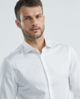 Camisa Premium de Hombre Slim Fit Manga Larga - Tecnología Twill - White 63_610E005_BLA114001_4