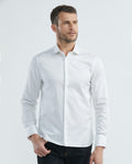 Camisa Premium de Hombre Slim Fit Manga Larga - Tecnología Twill - White 63_610E005_BLA114001_5