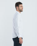 Men's Slim Fit Oxford Long Sleeve Shirt - White 63_610E027_BLA114001_5