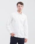 Camisa Manga Larga Algodón Masculino - White 63_610F027_BLA110601_0