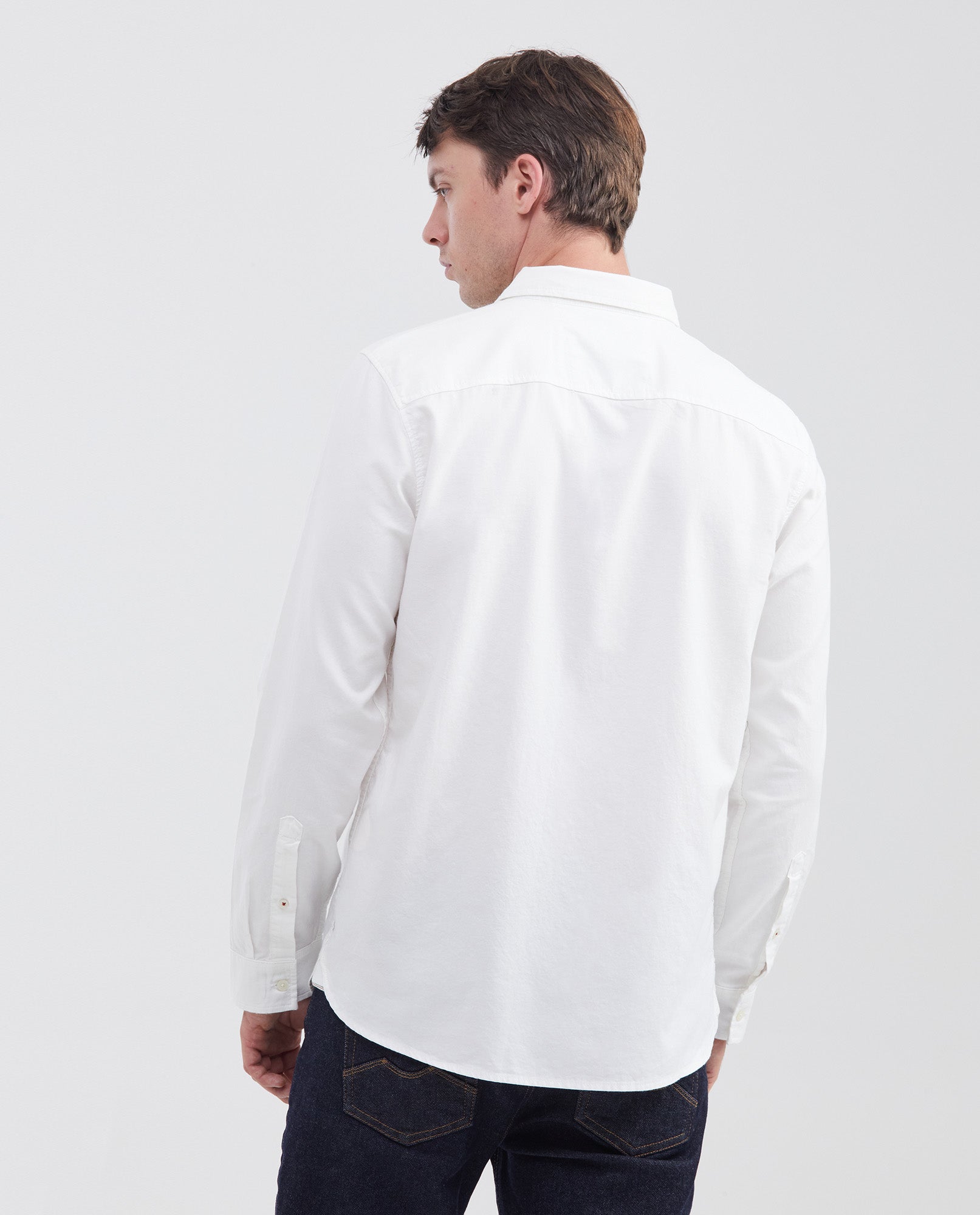 Camisa Manga Larga Algodón Masculino - White 63_610F027_BLA110601_8