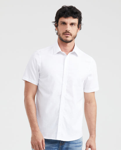Men's Short Sleeve Shirt - White - 1