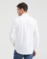 Men's Long Sleeve Shirt Classic Fit in Cotton Stretch Blend 63_610G066_BLA110601_4