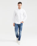 Men's Long Sleeve Shirt Classic Fit in Cotton Stretch Blend 63_610G066_BLA110601_6