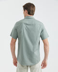 Men's Carbon Pocket Short Sleeve Slim Fit Shirt Cotton Stretch - 4