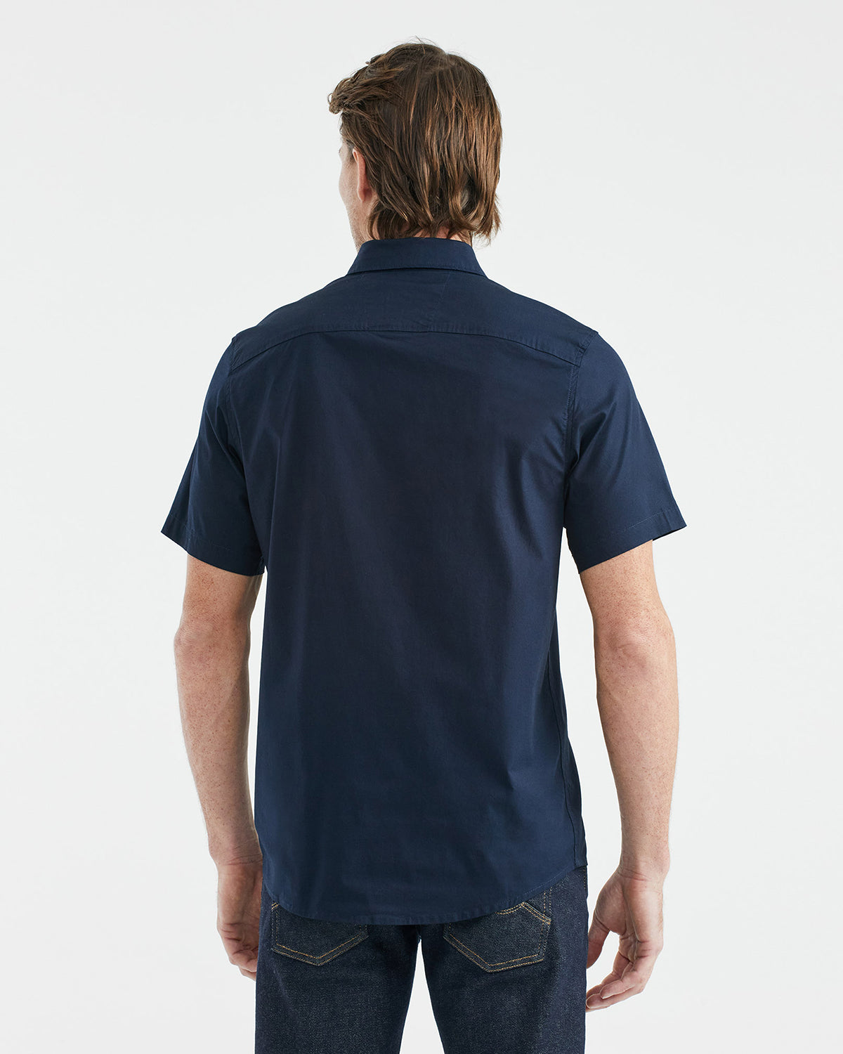 SLIM FIT SHORT-SLEEVE SHIRT IN BLUE