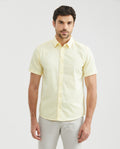 Men's Basic Slim Fit Shirt Duotone Duck Double Needle in Cotton - 1