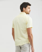 Men's Basic Slim Fit Shirt Duotone Duck Double Needle in Cotton - 4