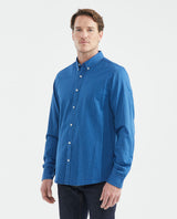 Men's Shirt, Striped, Long Sleeve, Classic Fit - Blue 611F015 - 1