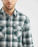 PLAID COTTON SHIRT IN GREEN