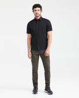 Men's Short Sleeve Shirt Duck Embroidery Side Vent 100% Cotton 611G002 - 5