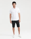Men's Short Sleeve Slim Fit Shirt - White 611G011 - 6