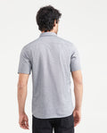 Men's Shirt, Short Sleeve, Slim Fit - Black 611G011 - 4
