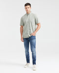 Classic Fit Short Sleeve Cotton Shirt for Men - Green 611G012 - 5