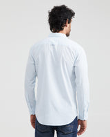 Men's Slim Fit Long Sleeve Dobby Shirt Collar Stays 100% Cotton - 3