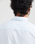 Men's Slim Fit Long Sleeve Dobby Shirt Collar Stays 100% Cotton - 4