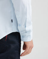 Men's Slim Fit Long Sleeve Shirt Tone-on-Tone Duck Shaped Side Vents 100% Cotton - 5