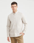 Men's Slim Fit Long Sleeve Button-Down Corduroy Shirt 100% Cotton - 1