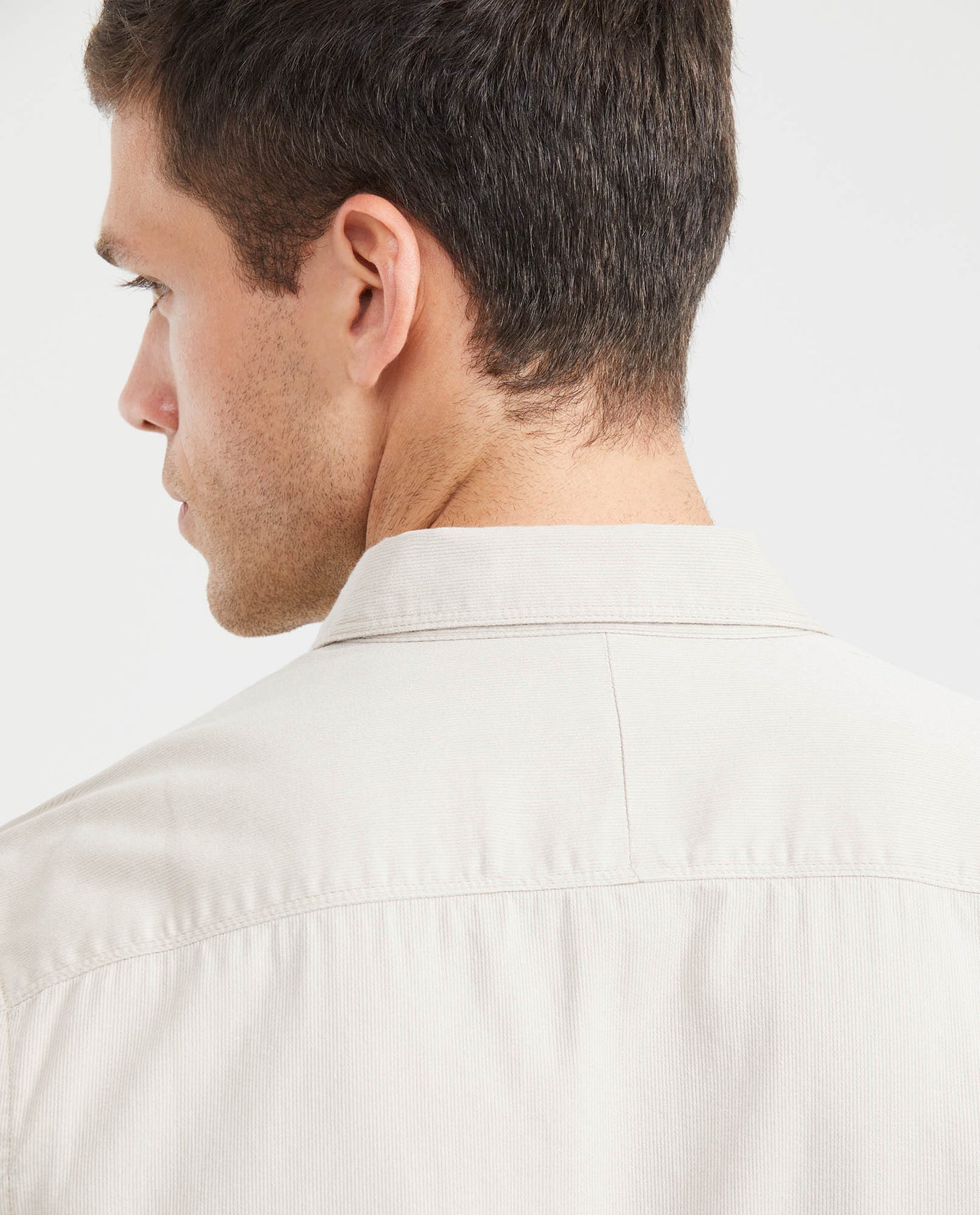 Men's Slim Fit Long Sleeve Button-Down Corduroy Shirt 100% Cotton - 4