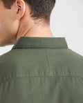 Men's Slim Fit Long Sleeve Button-Down Corduroy Shirt 100% Cotton - 6