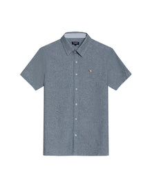 Mens Shirt Classic Fit Cotton Header Effect Red Side Details Internal Stripe Fabric Vibrant Duck - Dark Green 63_611H013_VER195406_3