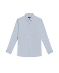 Mens Shirt Long Sleeve Slim Fit Cotton Twill Collar Stay Tone on Tone Duck Professional Structure - Blue 63_611H022_AZU144206_3