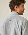 Mens Shirt Long Sleeve Regular Fit Button Down Oxford Cotton White Woven Classic Collegiate Spade Pocket - Dark Green 63_611H025_VER195406_7