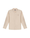 Mens Shirt Long Sleeve Slim Fit Oxford Cotton Vibrant Duck Raw Contrast Buttons Side Details Woven Label - Yellow 63_611H027_AMA120709_3