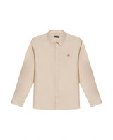 Mens Shirt Long Sleeve Slim Fit Oxford Cotton Vibrant Duck Raw Contrast Buttons Side Details Woven Label - Yellow 63_611H027_AMA120709_3