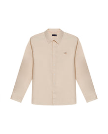 Mens Shirt Long Sleeve Slim Fit Oxford Cotton Vibrant Duck Raw Contrast Buttons Side Details Woven Label - Yellow 63_611H027_AMA120709_3