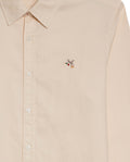 Mens Shirt Long Sleeve Slim Fit Oxford Cotton Vibrant Duck Raw Contrast Buttons Side Details Woven Label - Yellow 63_611H027_AMA120709_8