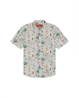 Mens Shirt Short Sleeve Classic Fit Resort Cotton Continuous Palm Print Flag Label No Pocket - Raw 63_611H029_CRU110606_3