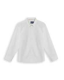 Mens Shirt Long Sleeve Classic Fit Cotton Coolmax Elastane Pre-Dyed Microtextured Stripe - Blue 63_611H032_AZU134110_3