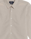 Mens Shirt Long Sleeve Classic Fit Cotton Coolmax Elastane Pre-Dyed Microtextured Stripe - Green 63_611H032_VER120109_8