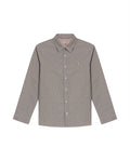 Mens Shirt Long Sleeve Slim Fit Oxford Cotton Pinstripe Pattern Contrast Side Pieces Yokes Marked Buttons - Blue 63_611H039_AZU193923_3