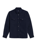 Mens Slim Fit Cotton Lyocell Cargo Shirt - Blue 63_611H041_AZU193923_3