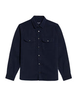 Mens Slim Fit Cotton Lyocell Cargo Shirt - Blue 63_611H041_AZU193923_3