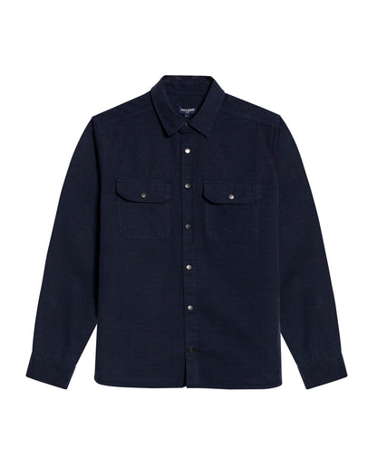 Mens Slim Fit Cotton Lyocell Cargo Shirt - Blue 63_611H041_AZU193923_3