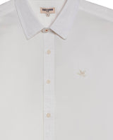 Mens Shirt Long Sleeve Slim Fit Cotton Twill Collar Stay Tone on Tone Duck Professional Structure - Raw 63_611H043_CRU110606_3