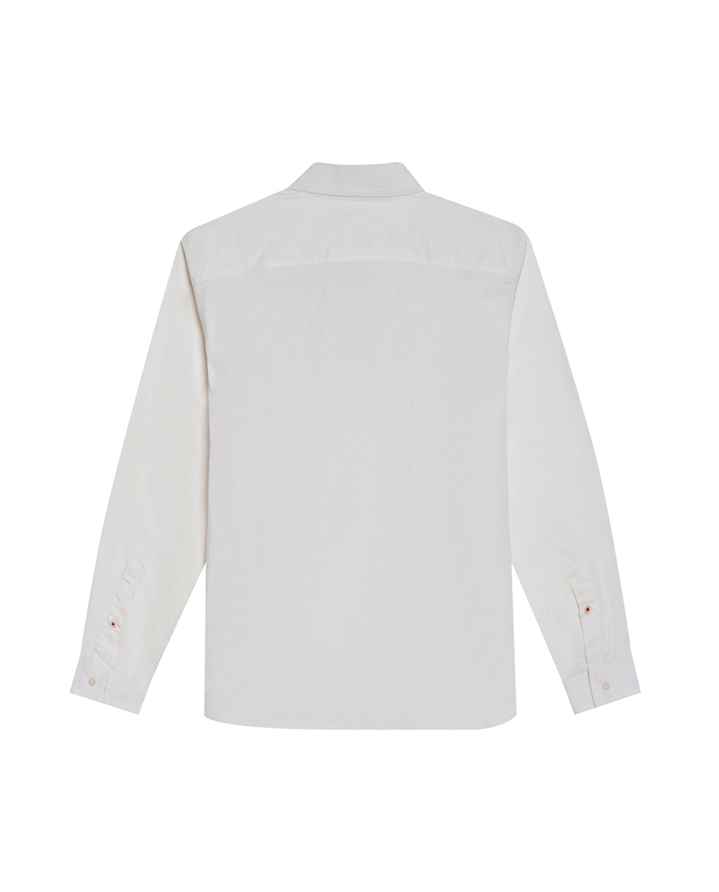 Mens Shirt Long Sleeve Slim Fit Cotton Twill Collar Stay Tone on Tone Duck Professional Structure - Raw 63_611H043_CRU110606_5