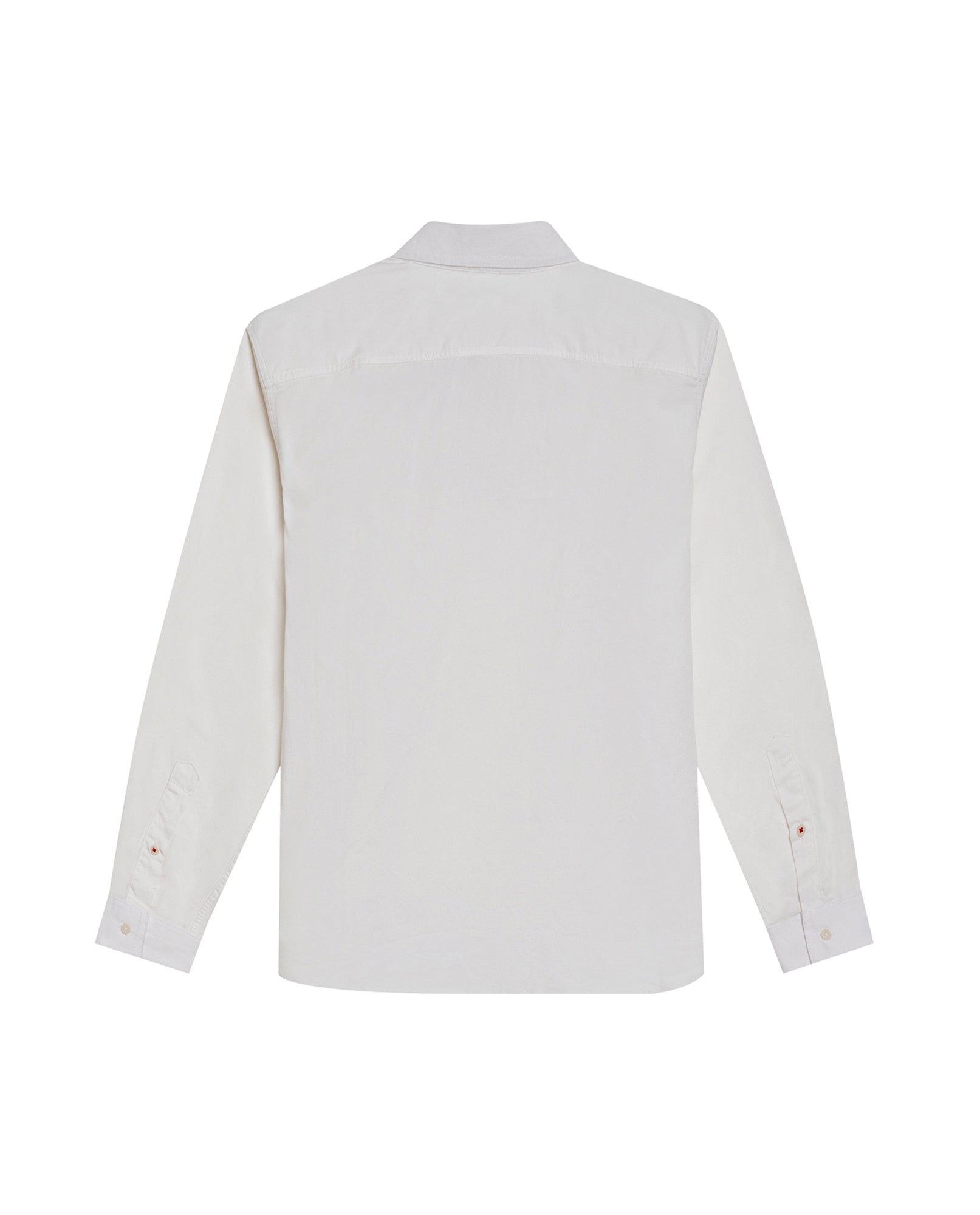Mens Shirt Long Sleeve Slim Fit Cotton Twill Collar Stay Tone on Tone Duck Professional Structure - Raw 63_611H043_CRU110606_5