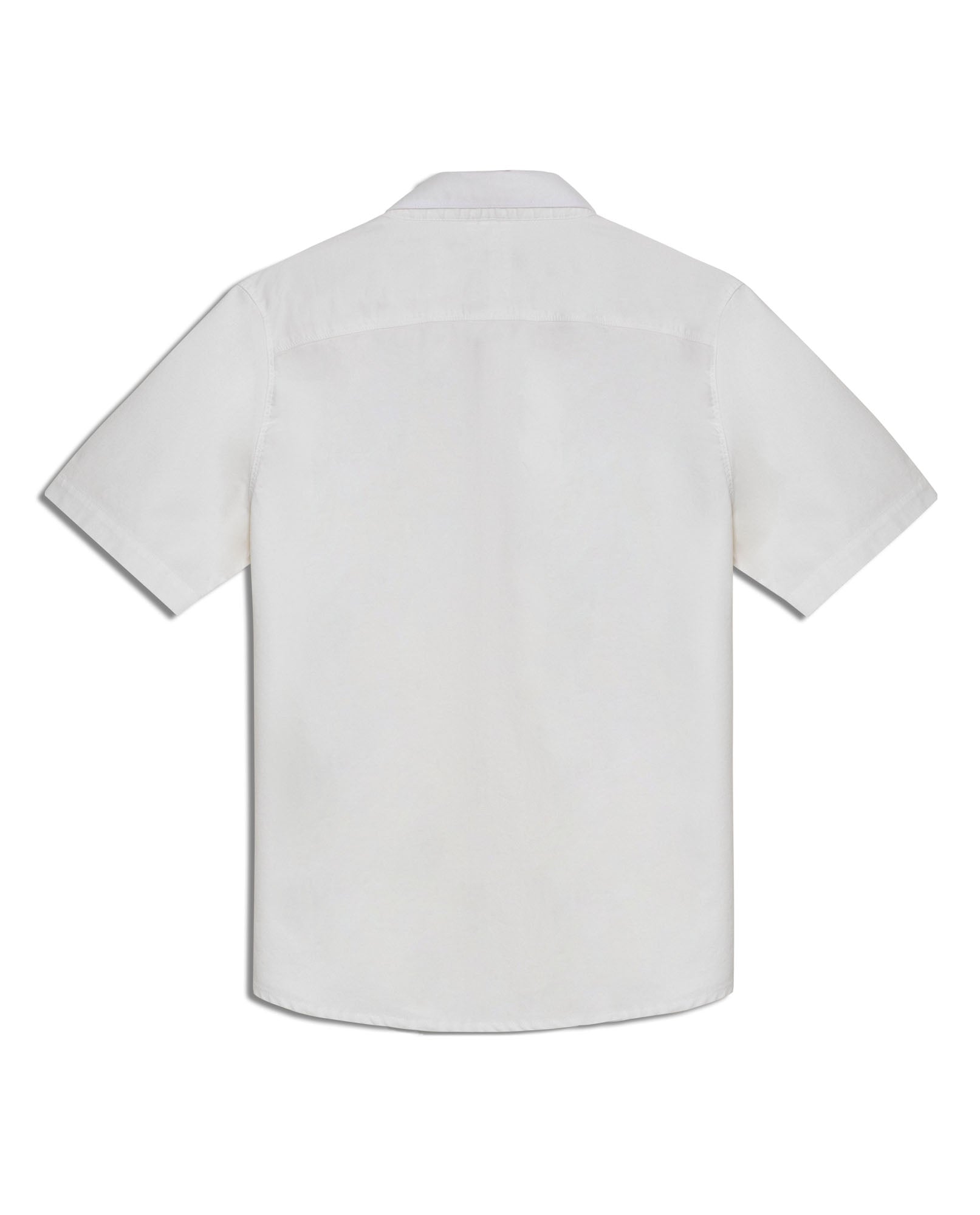 Mens Shirt Short Sleeve Classic Fit Resort Cotton Twill Embroidered Localized Palm Trees Effect Buttons - Raw 63_611H044_CRU110701_4