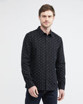 Men's Slim Fit-Shirts - Black 612E018 - 1