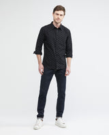 Men's Slim Fit-Shirts - Black 612E018 - 2