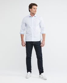 PALE BLUE STRIPED COOLMAX SHIRT