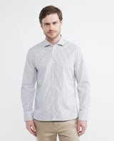 Men's Long Sleeve Striped Shirt Dobby Comfort Coolmax 612E024 - 1