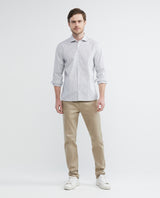Men's Long Sleeve Striped Shirt Dobby Comfort Coolmax 612E024 - 2